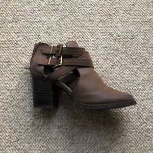 Brown booties